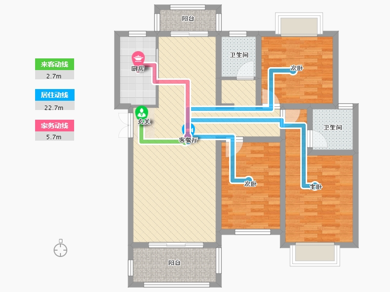 江西省-赣州市-崇裕大观-91.45-户型库-动静线