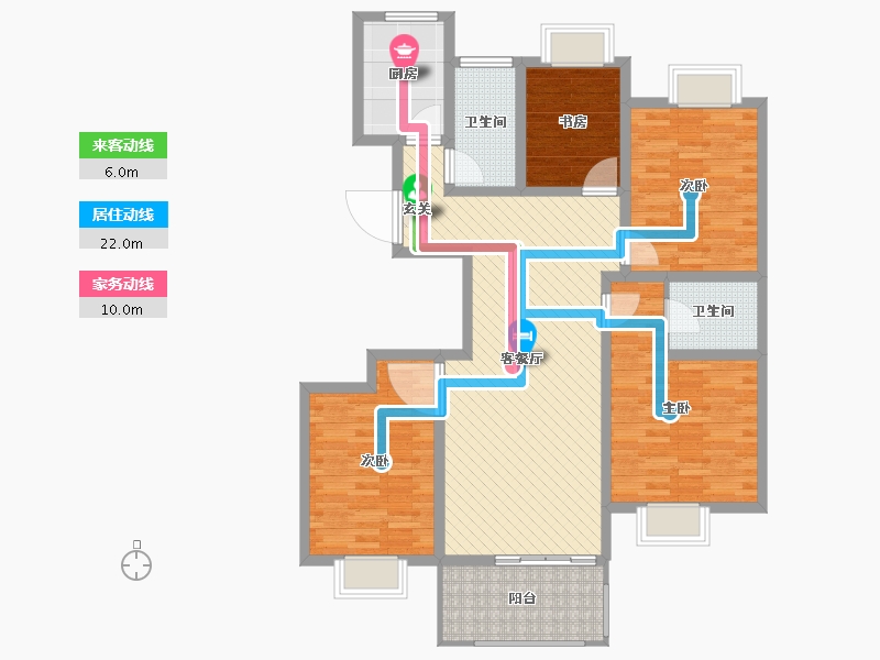 山东省-济宁市-金色阳光-110.00-户型库-动静线