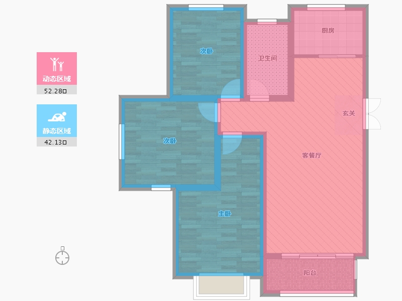 山东省-临沂市-沂河明珠-82.52-户型库-动静分区