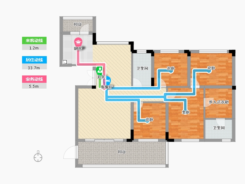 四川省-内江市-邦泰天誉-112.71-户型库-动静线