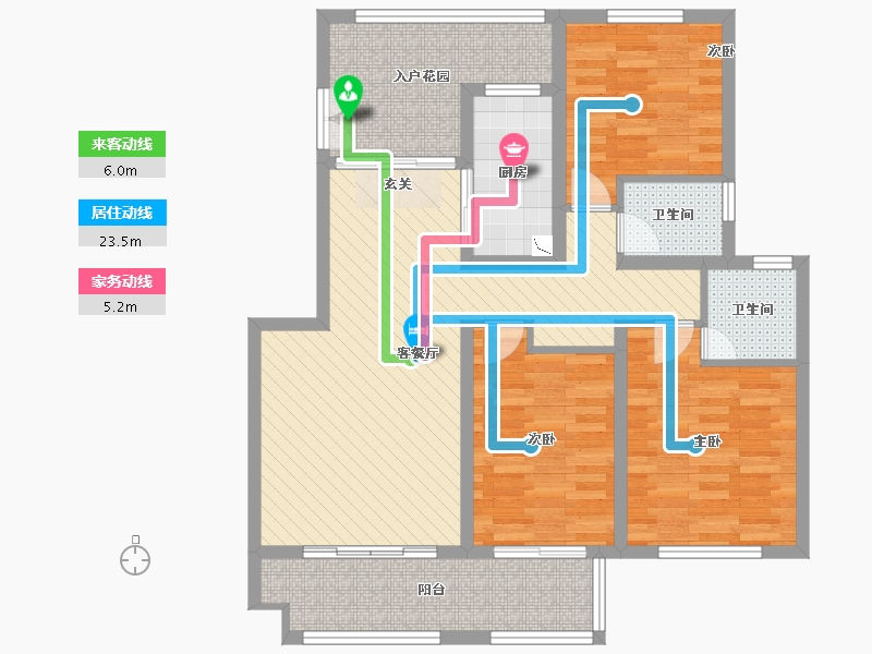 安徽省-滁州市-凤都名门-95.91-户型库-动静线