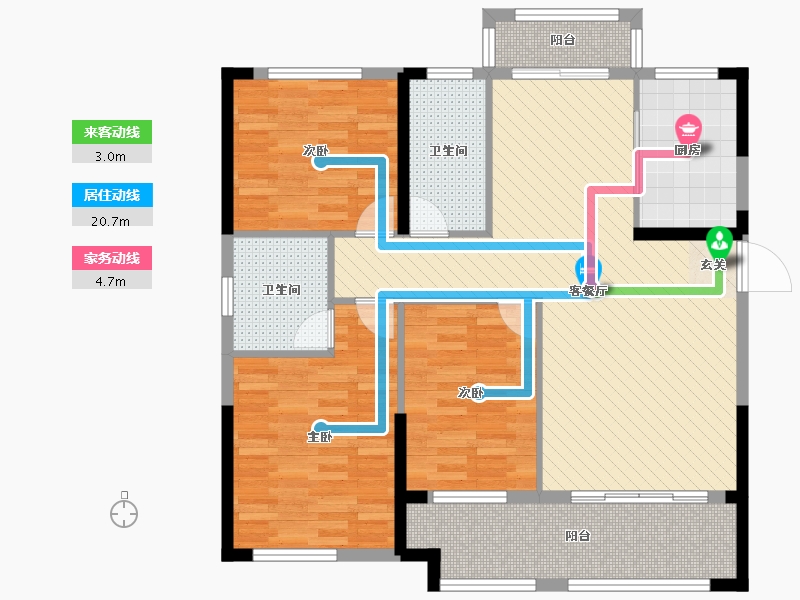 湖北省-黄石市-太阳城-99.43-户型库-动静线