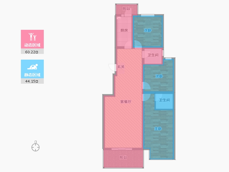 河北省-邢台市-美林湾-91.73-户型库-动静分区