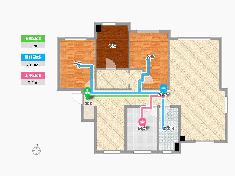 辽宁省-大连市-东港第-144.00-户型库-动静线