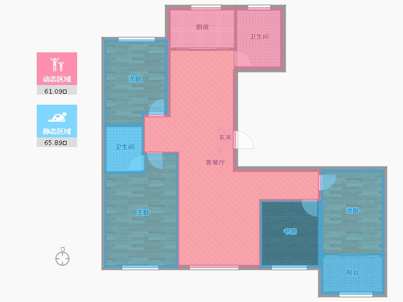 山东省-潍坊市-三友翡翠城-114.00-户型库-动静分区