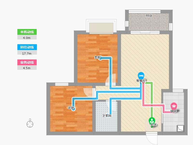 河北省-邢台市-天一华府-59.39-户型库-动静线