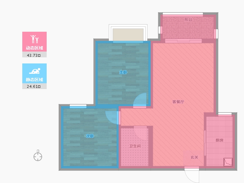 河北省-邢台市-天一华府-59.39-户型库-动静分区