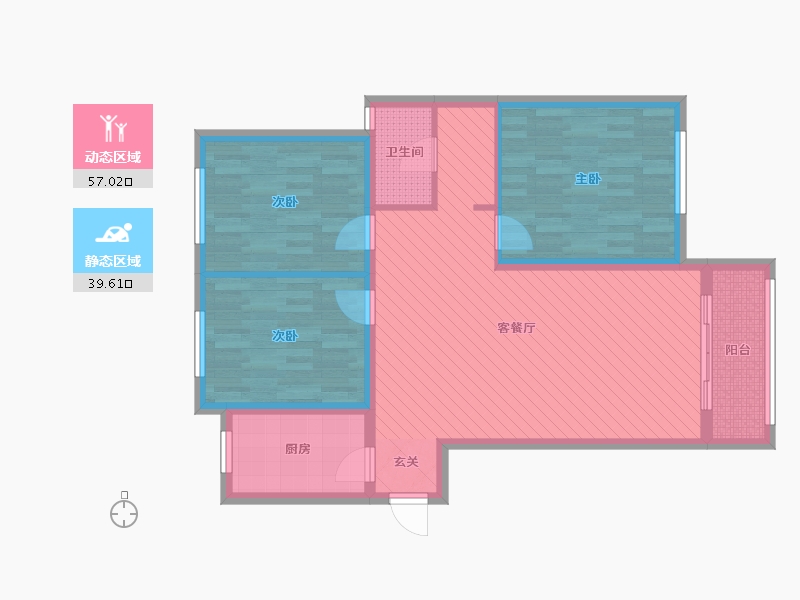 河南省-新乡市-星海传说-85.48-户型库-动静分区