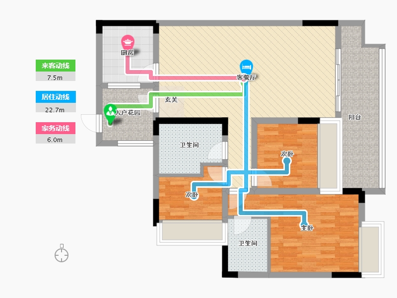 四川省-内江市-西湖逸品-93.03-户型库-动静线