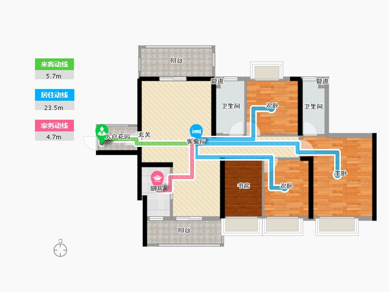 广东省-河源市-坚基美丽城-99.98-户型库-动静线