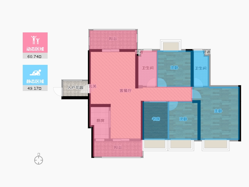 广东省-河源市-坚基美丽城-99.98-户型库-动静分区