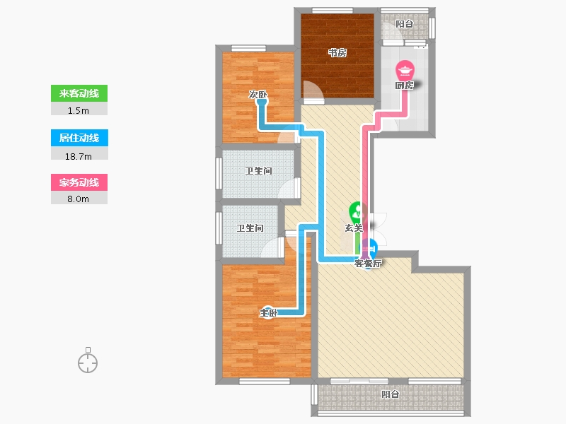 陕西省-榆林市-时光公园-94.76-户型库-动静线