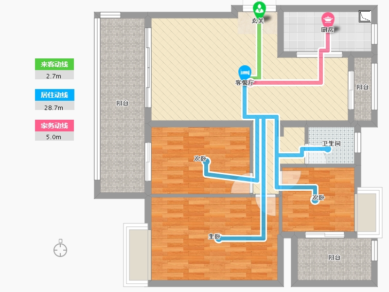 福建省-莆田市-保利城-90.73-户型库-动静线