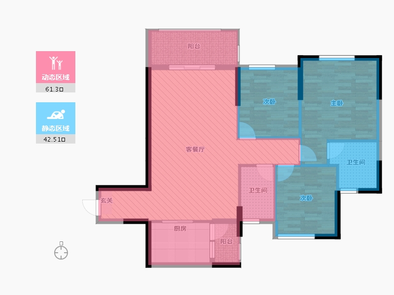 广西壮族自治区-贵港市-盛世名城-92.55-户型库-动静分区