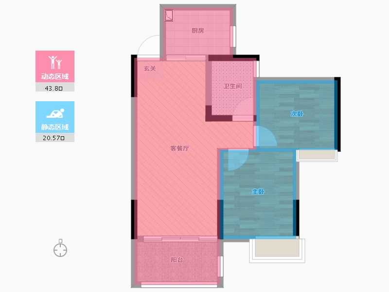 广西壮族自治区-桂林市-花千树-55.60-户型库-动静分区