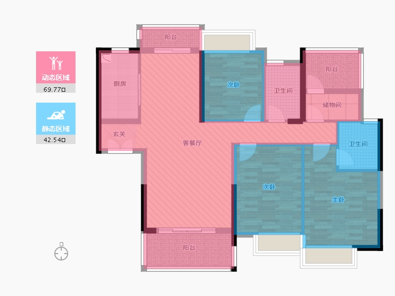 广东省-韶关市-奥园文化旅游城・韶关印象岭南-98.12-户型库-动静分区