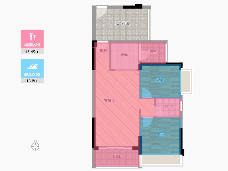 广东省-深圳市-惠州锦河湾-67.91-户型库-动静分区