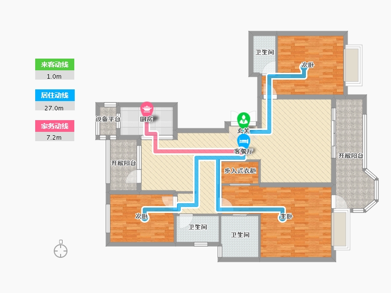 河北省-石家庄市-荣盛华府-123.92-户型库-动静线