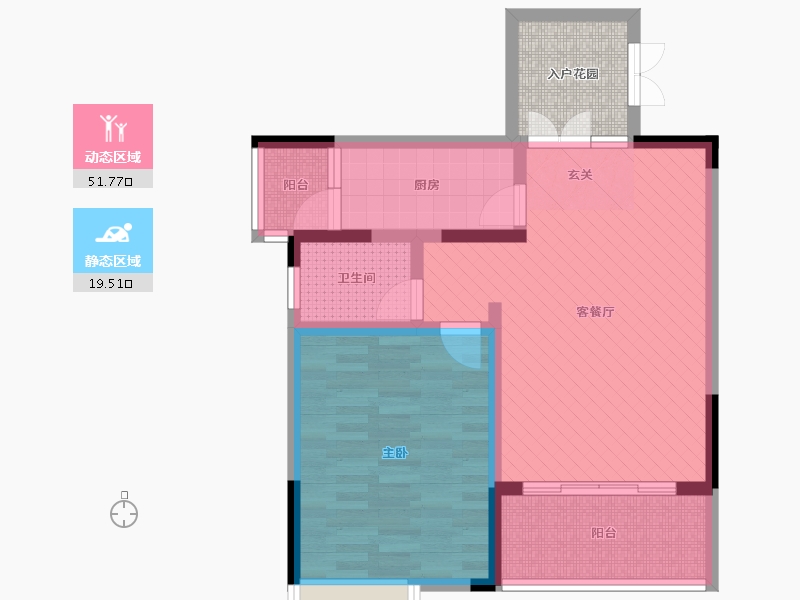 广西壮族自治区-桂林市-新城国奥小区-66.58-户型库-动静分区