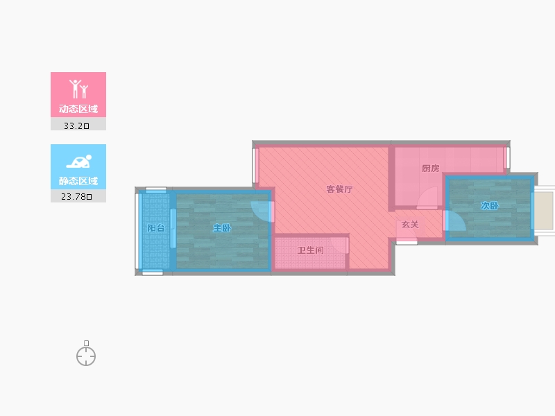 北京-北京市-黄金苑-48.42-户型库-动静分区