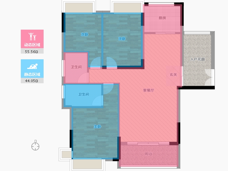 江西省-宜春市-宝源万象-96.63-户型库-动静分区