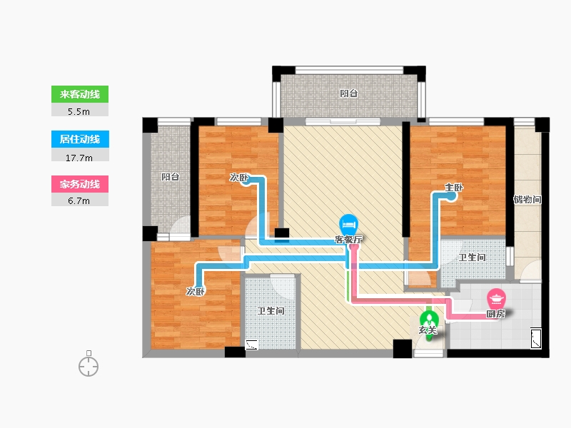 福建省-泉州市-金沙城-88.28-户型库-动静线