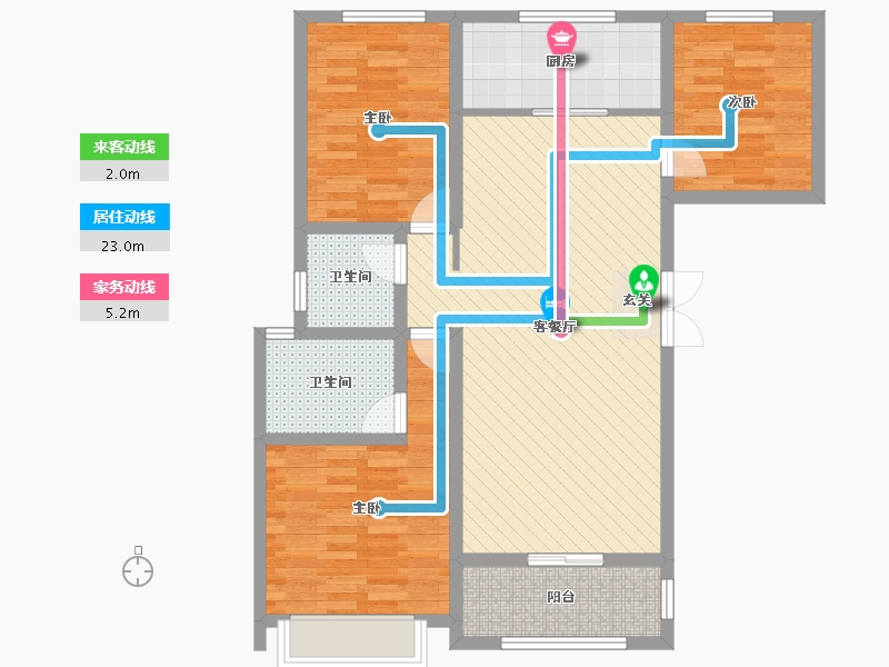 河南省-安阳市-中信城-91.66-户型库-动静线