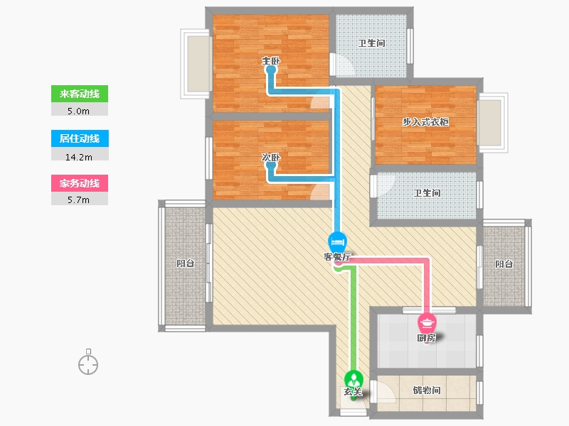 浙江省-绍兴市-诸暨上海城-104.15-户型库-动静线