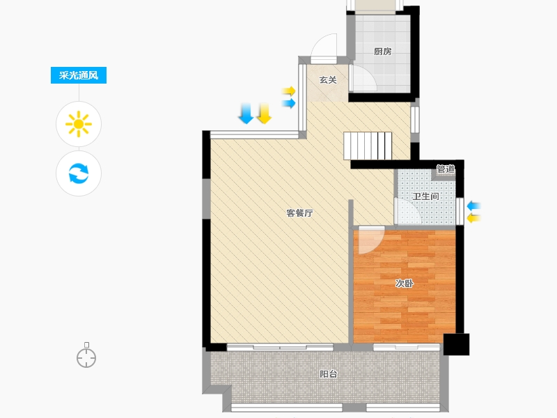 福建省-泉州市-鼎盛上城-61.20-户型库-采光通风