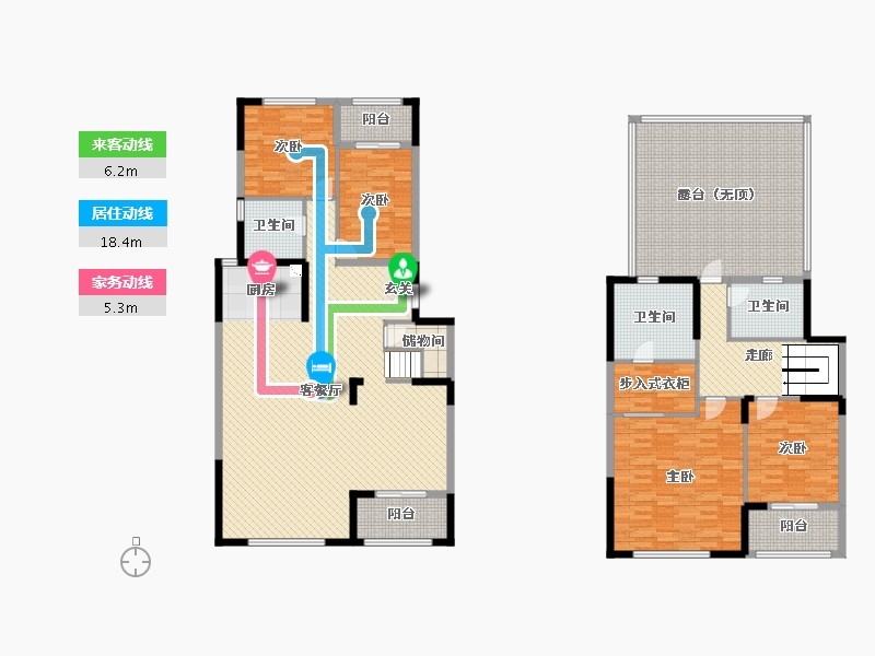 云南省-昆明市-高新水岸晴沙-224.89-户型库-动静线