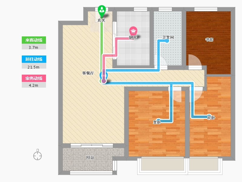 江苏省-徐州市-新汉城-78.72-户型库-动静线