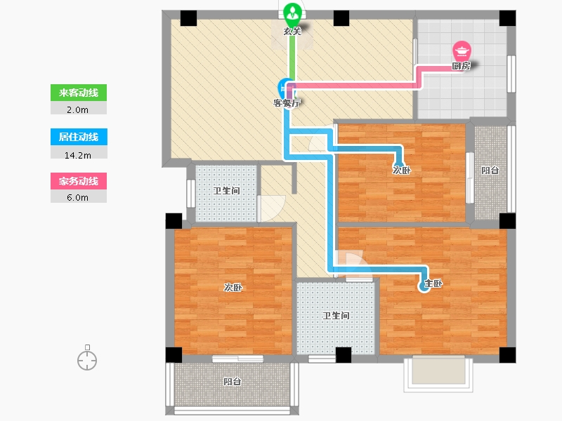 广东省-广州市-阳光城-92.70-户型库-动静线