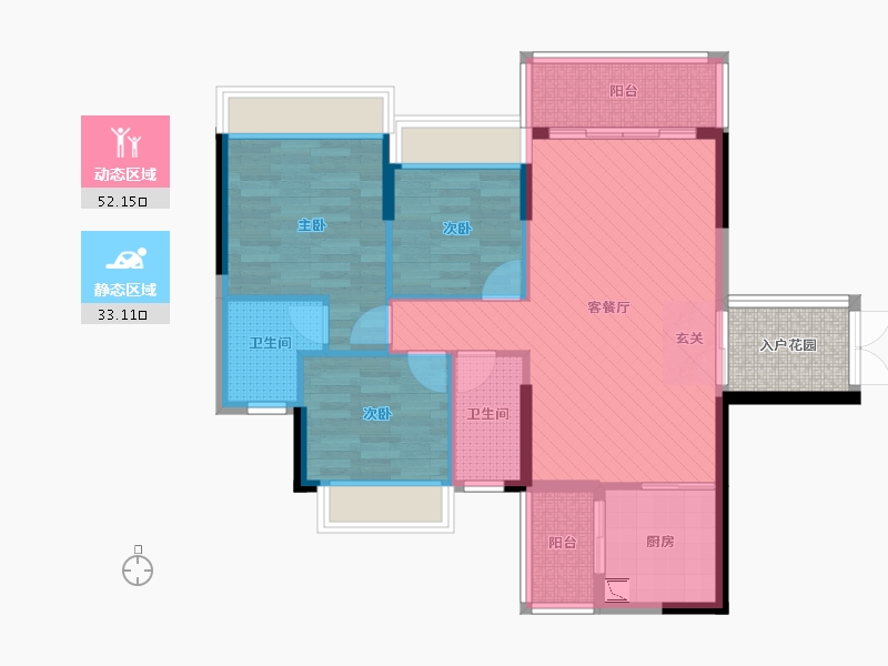 广东省-肇庆市-广宁明珠新城-79.00-户型库-动静分区