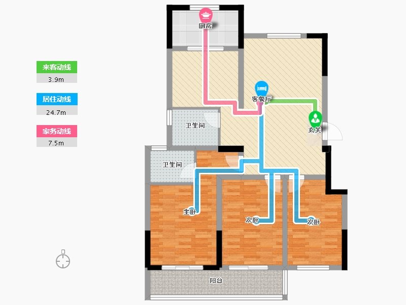 山东省-烟台市-工商联会员之家-102.42-户型库-动静线