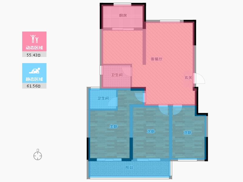 山东省-烟台市-工商联会员之家-102.42-户型库-动静分区