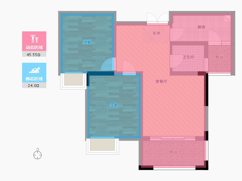 四川省-德阳市-万嘉国际社区-59.56-户型库-动静分区