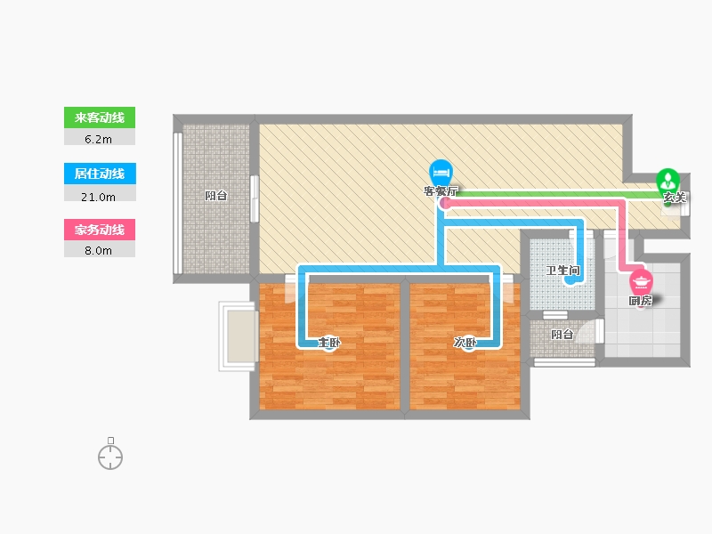 陕西省-汉中市-恒基馨城-80.00-户型库-动静线