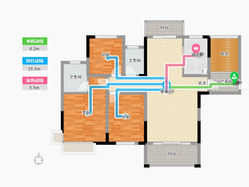 江西省-赣州市-大华城果里-114.00-户型库-动静线