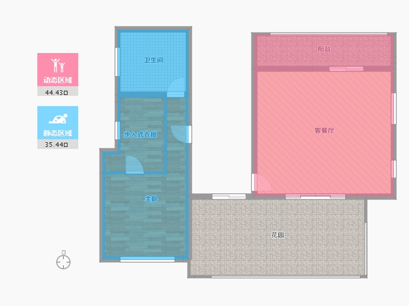 江苏省-无锡市-三房巷三楼-96.82-户型库-动静分区