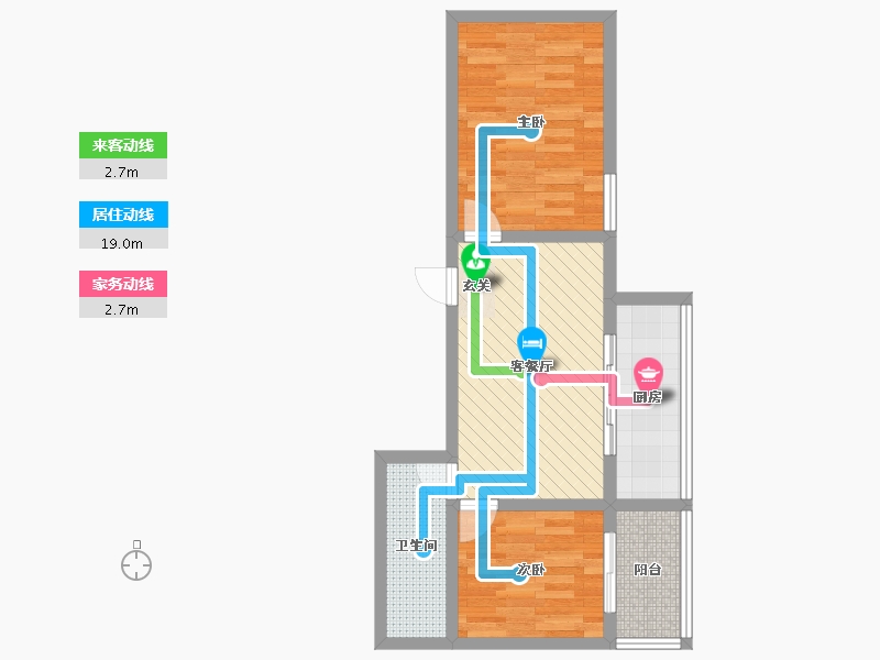 陕西省-西安市-宝枫佳苑-51.63-户型库-动静线