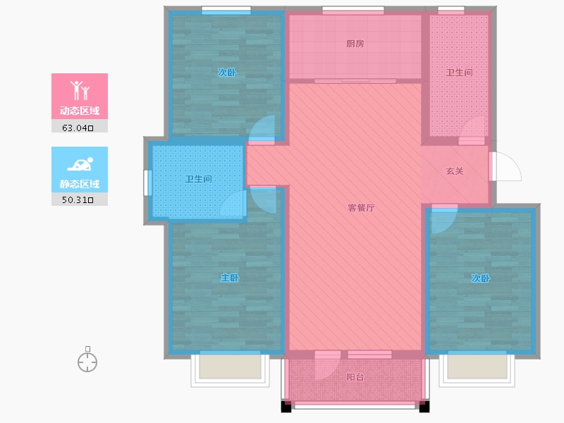 山东省-青岛市-奥润和府-99.99-户型库-动静分区