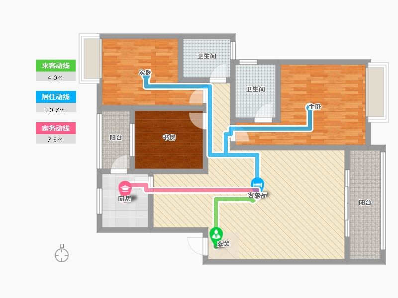 四川省-德阳市-金雁明珠-二期-108.00-户型库-动静线