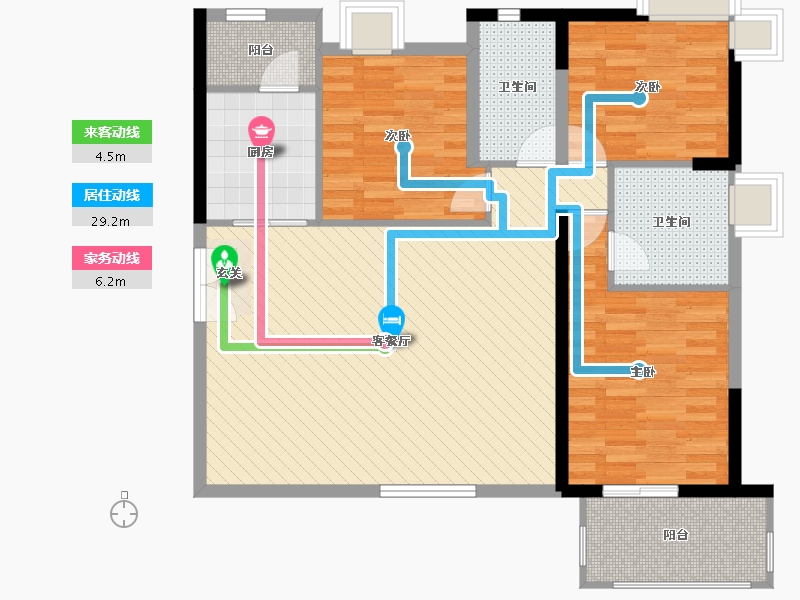 湖北省-十堰市-东风阳光城-四期-97.48-户型库-动静线