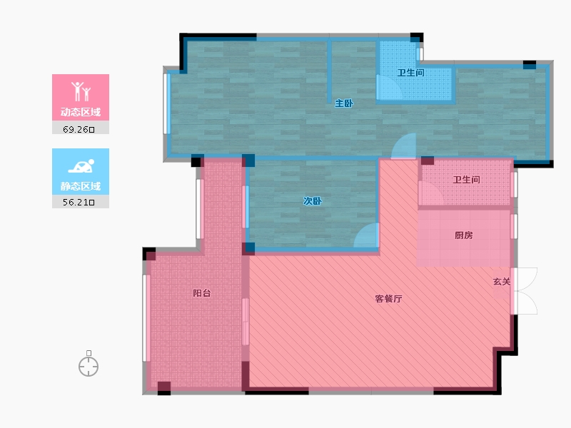 福建省-福州市-融信大卫城-113.60-户型库-动静分区