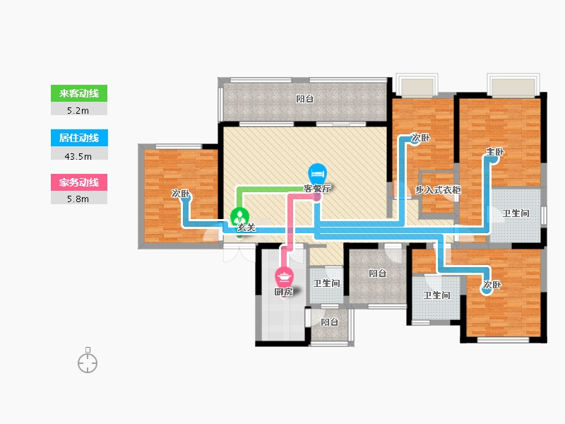 四川省-成都市-领馆国际城-146.14-户型库-动静线