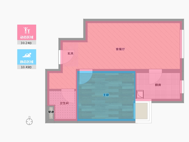 北京-北京市-北辛安-35.46-户型库-动静分区