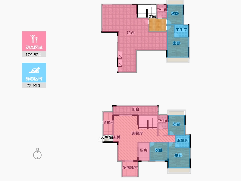 广西壮族自治区-崇左市-书香华府-247.46-户型库-动静分区