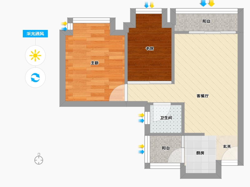 广东省-深圳市-皇庭世纪-37.55-户型库-采光通风