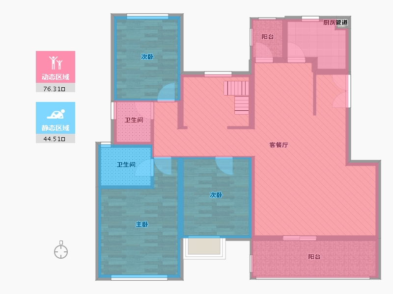 四川省-遂宁市-养生谷-106.80-户型库-动静分区