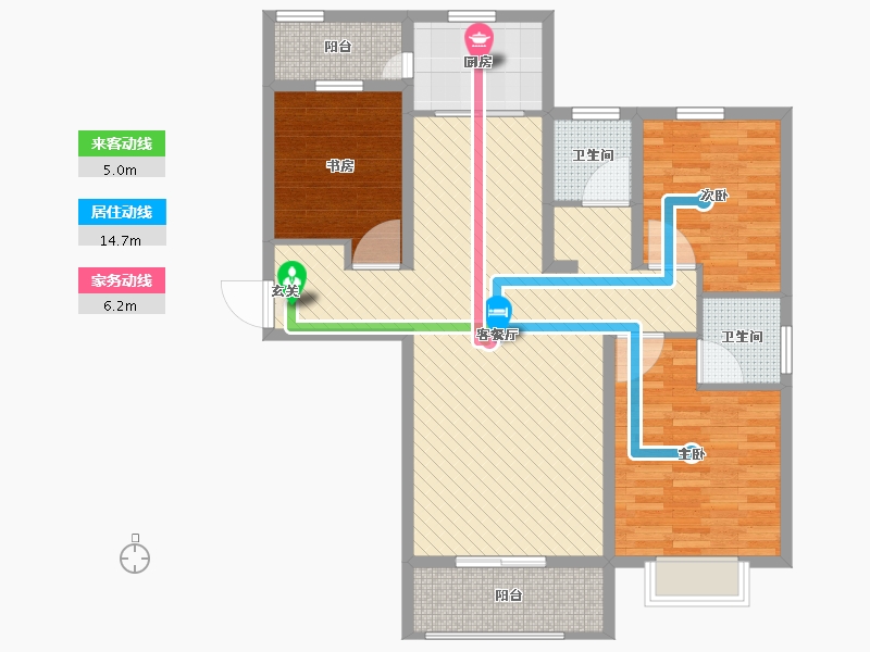 河南省-商丘市-容湖壹号-101.60-户型库-动静线